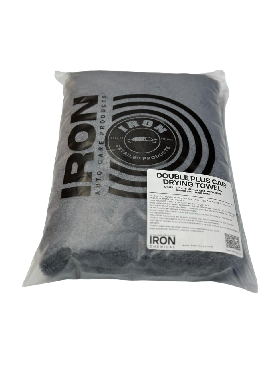 IRON CHEMICAL DOUBLE+ OTO KURULAMA HAVLUSU - 60X90 cm - 1000 GSM