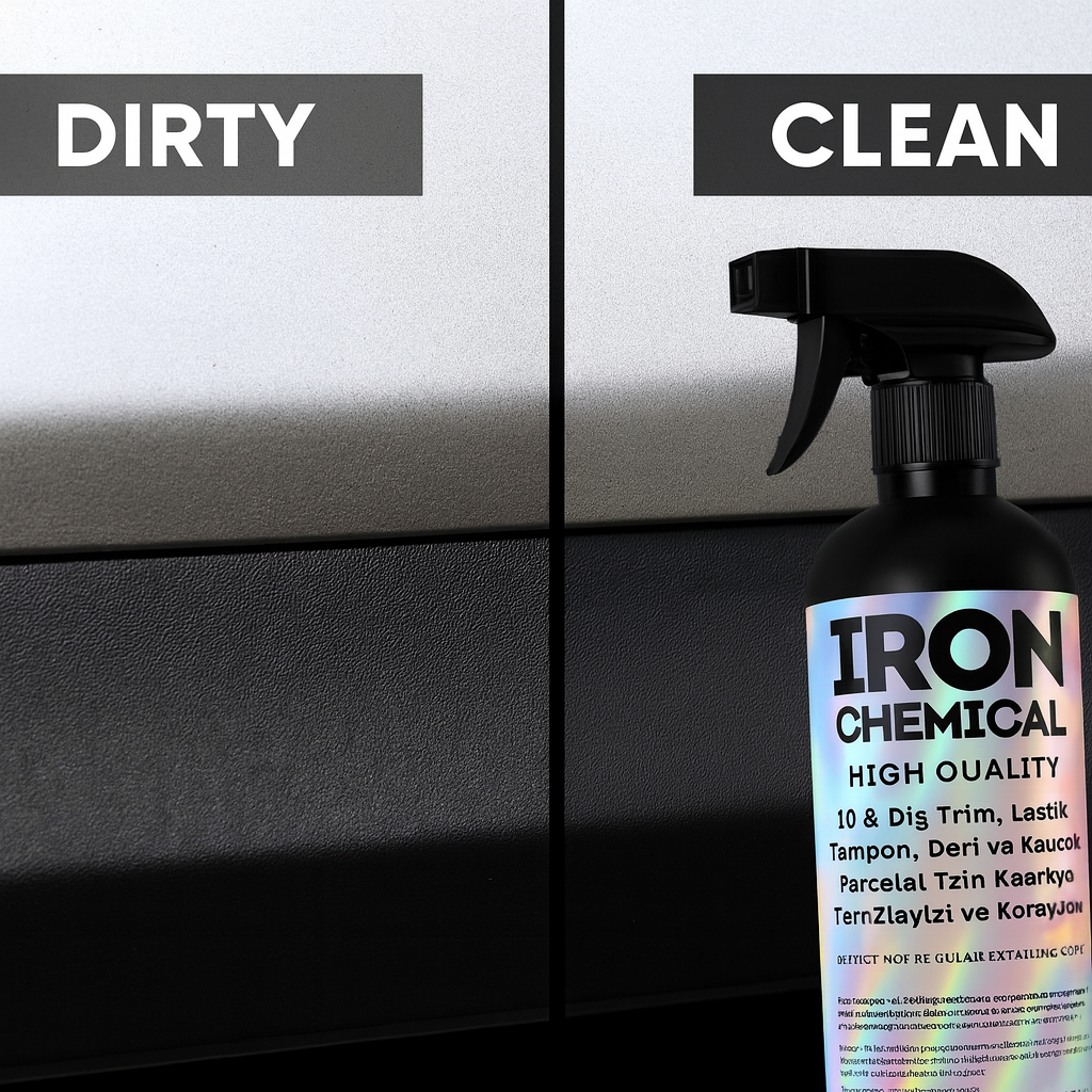 IRON CHEMICAL ICRF Vanilya Kokulu Trim, Lastik ve Plastik Koruyucu 600ml | Antistatik, UV Korumalı, Yağsız ParlaklıkIRON  CHEMICALICRF600