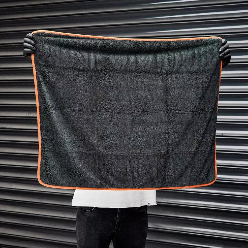 KLIN Drying Zero HD Mikrofiber Kurulama Havlusu 800 GSM (Siyah) - 90x70 Cm
