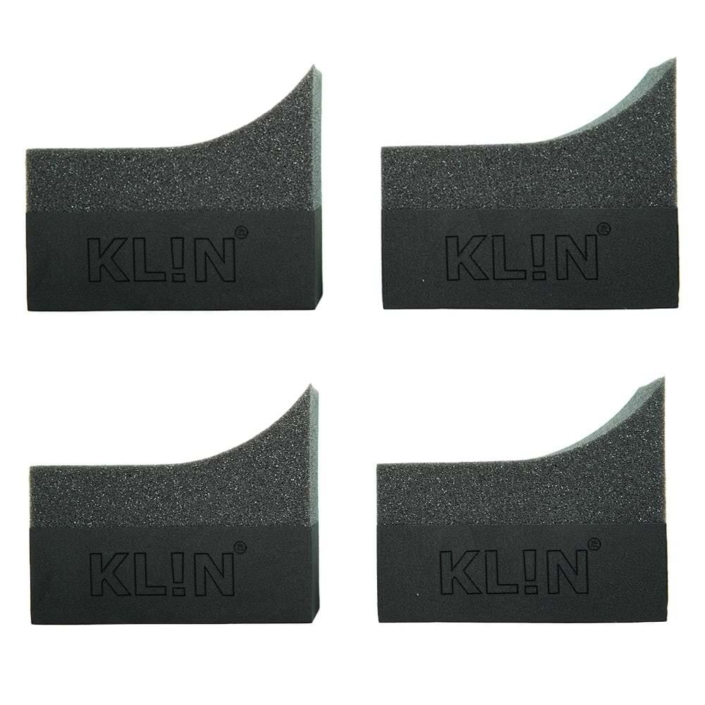 KLIN Tire Elips Lastik Parlatma Süngeri 4’Lü Paket
