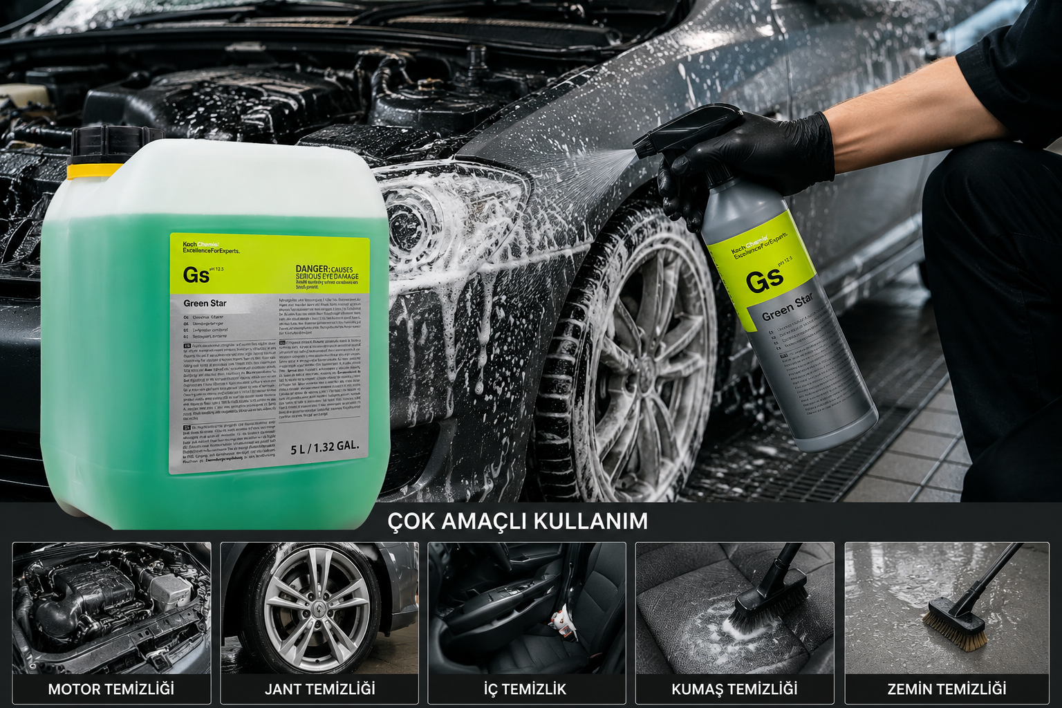 Koch Chemie GS Green Star 11 Kg Genel Amaçlı Temizleyici | Profesyonel APCKochChemieKOCHGC11KG91