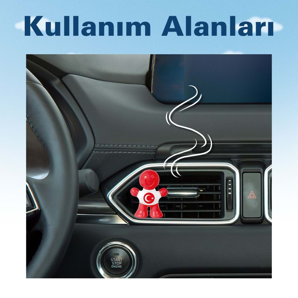 Little Joe Türkiye'yi Seviyorum Yeni Araç Kokusu (New Car)-45 Gün-Oto Kokusu Kalıcı Klima Parfüm