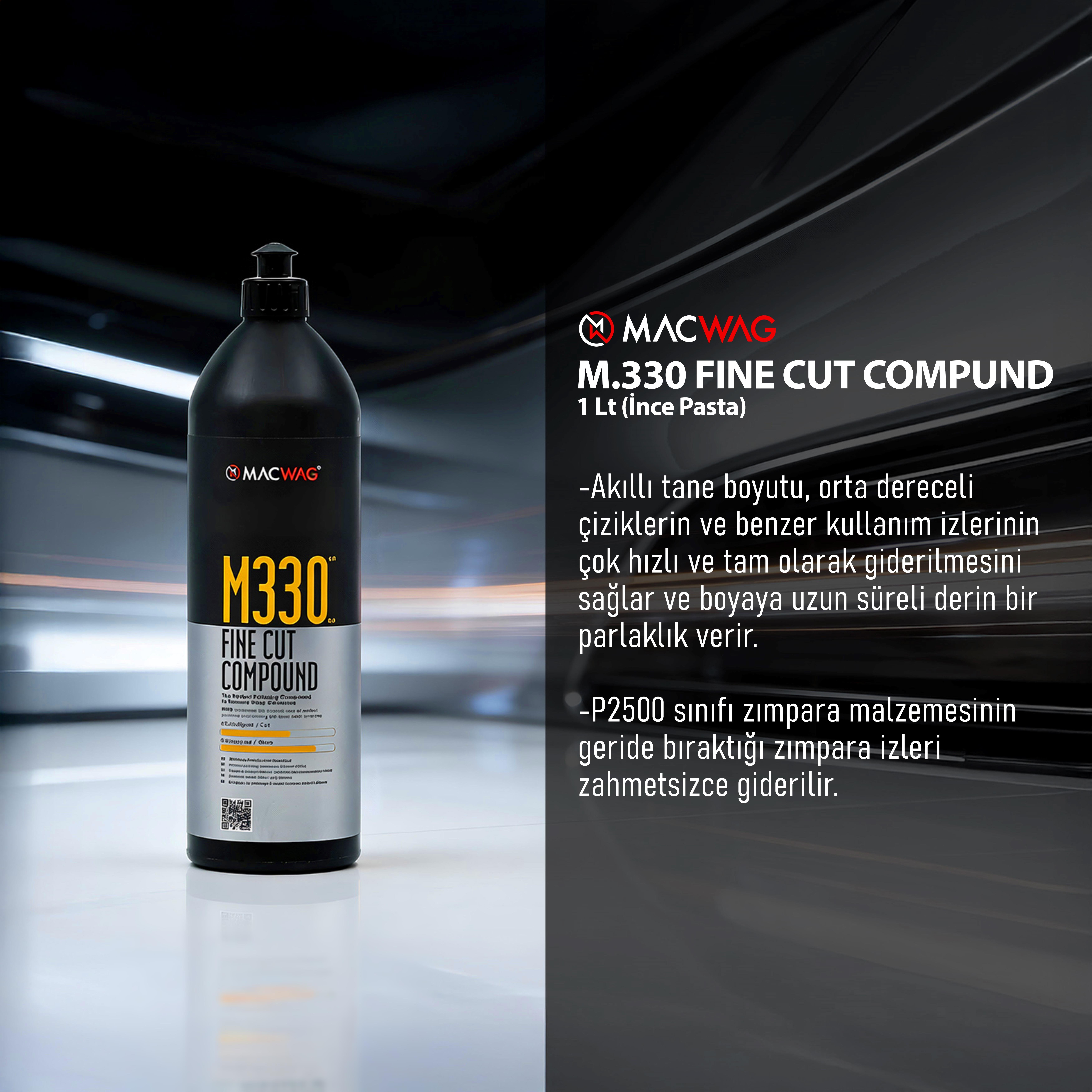 MACWAG M330 Fine Cut Compound 1 LT - Hassas Çizik Giderici ve Yüksek ParlaklıkMACWAGMACWAGM440688