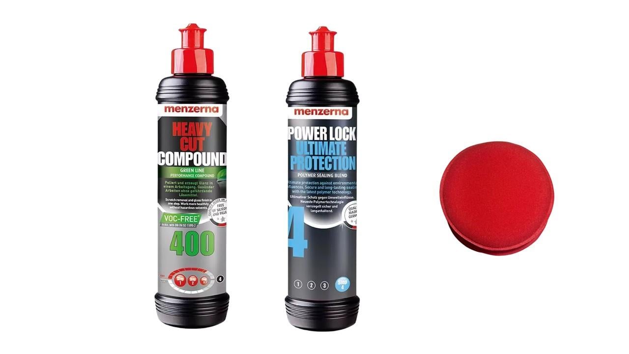 MENZERNA 400 GREEN-Power Lock KALIN PASTA BOYA KORUMA 2 Lİ SET 250ML SÜNGER HEDİYELİ
