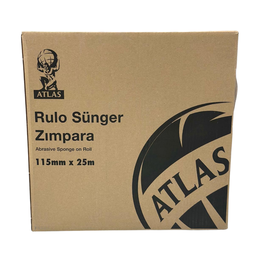 Norton Atlas Sünger Zımpara 115mm x 25m – Yüksek Performanslı Zımpara Rulosu