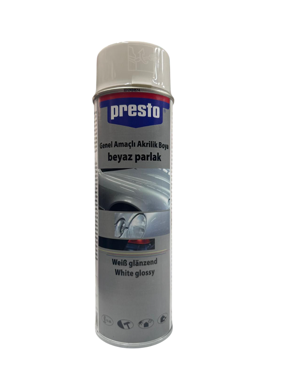 Presto Sprey Boya ve Vernik 400 ml – Oto, Metal, Ahşap ve Plastik Yüzeyler İçin