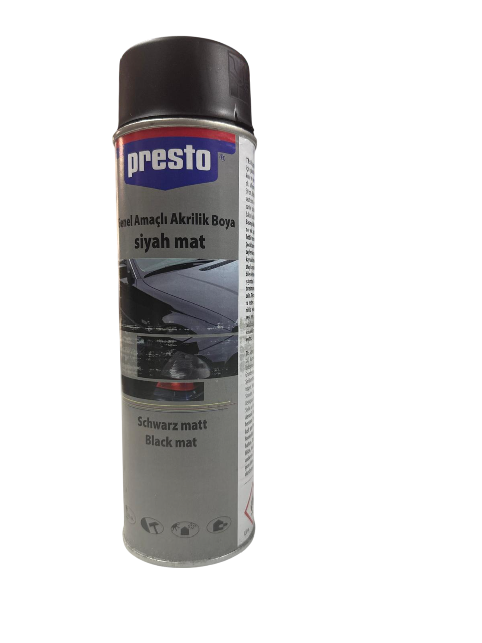 Presto Sprey Boya ve Vernik 400 ml – Oto, Metal, Ahşap ve Plastik Yüzeyler İçin