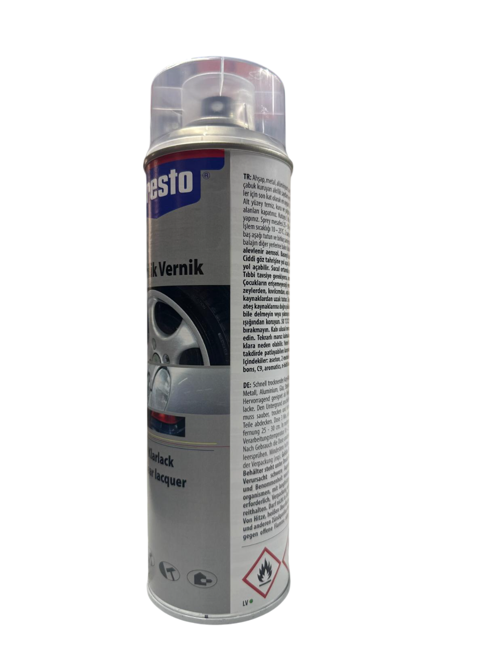 Presto Sprey Boya ve Vernik 400 ml – Oto, Metal, Ahşap ve Plastik Yüzeyler İçin