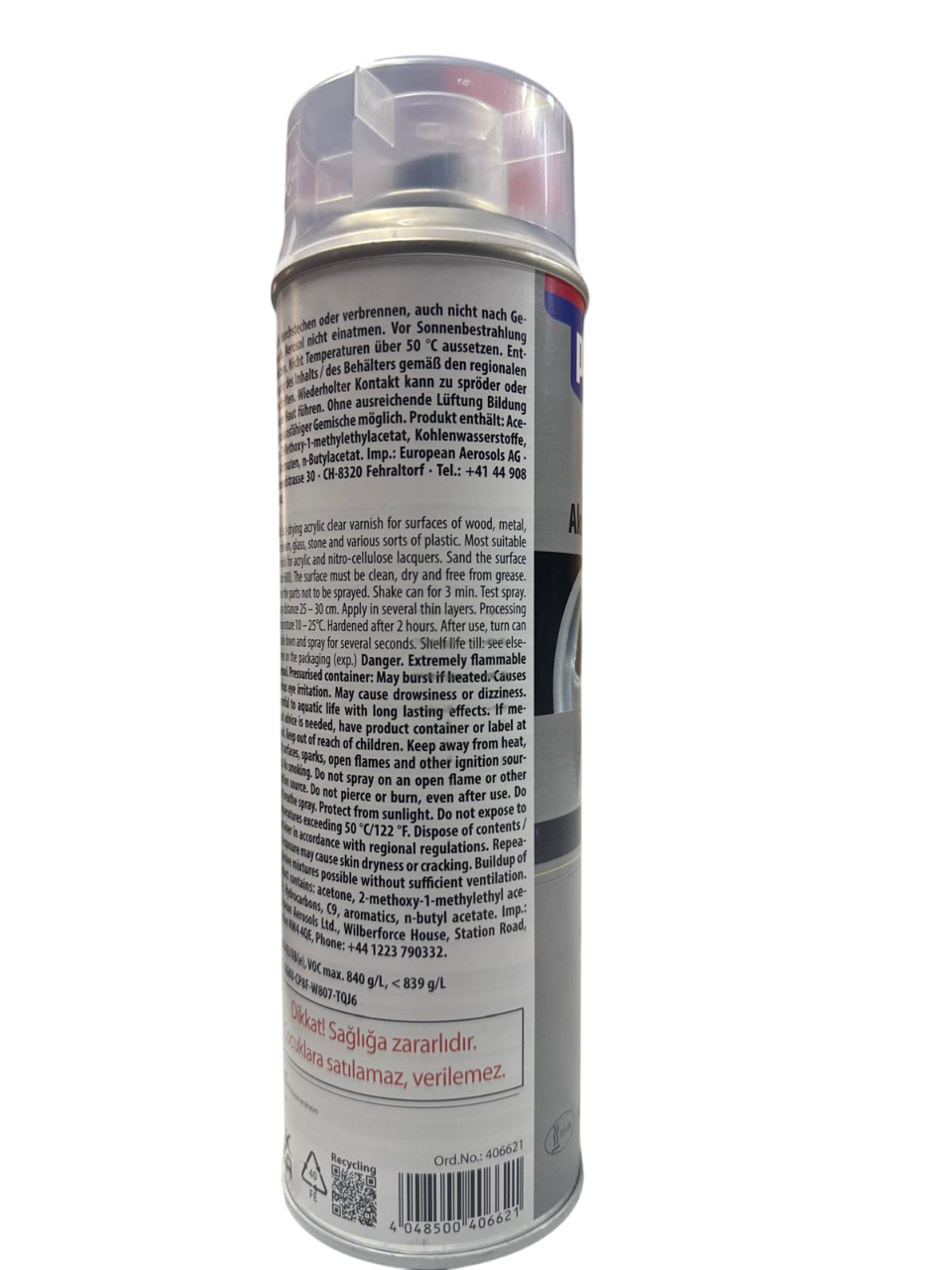 Presto Sprey Boya ve Vernik 400 ml – Oto, Metal, Ahşap ve Plastik Yüzeyler İçin