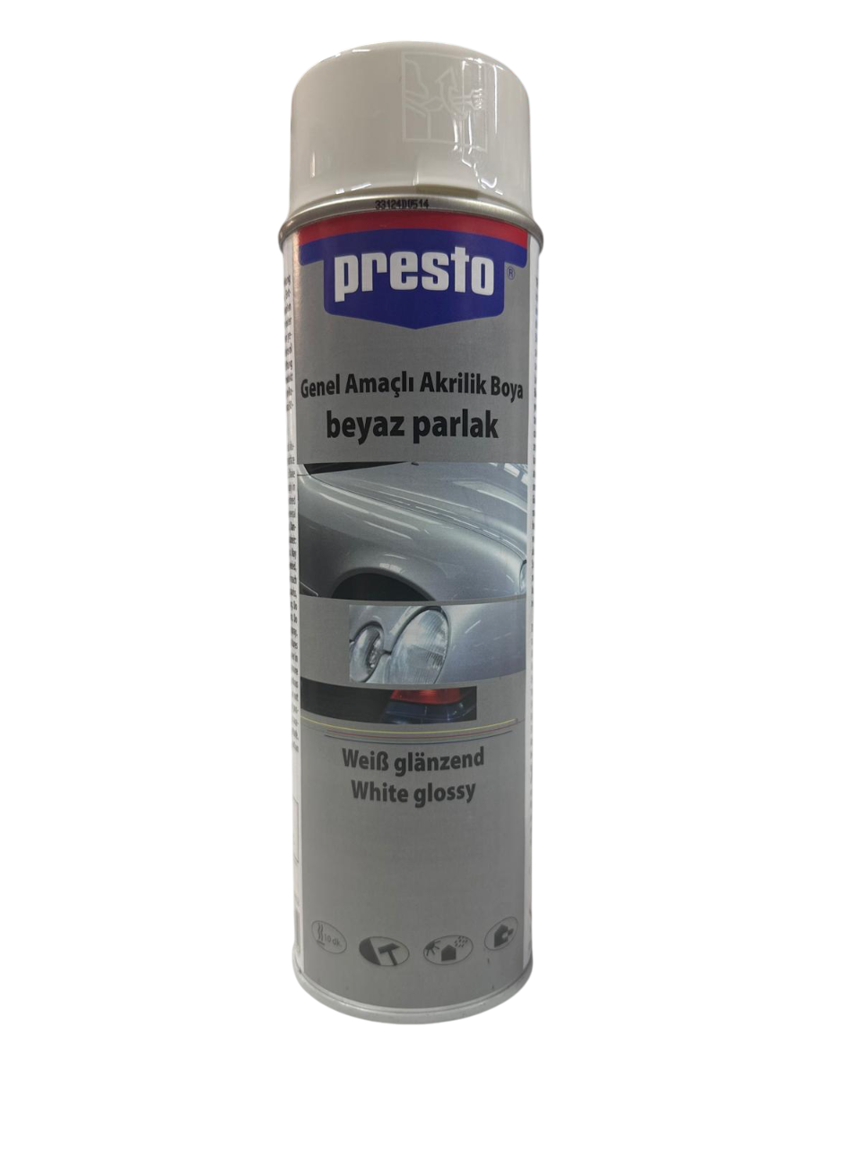 Presto Sprey Boya ve Vernik 400 ml – Oto, Metal, Ahşap ve Plastik Yüzeyler İçin