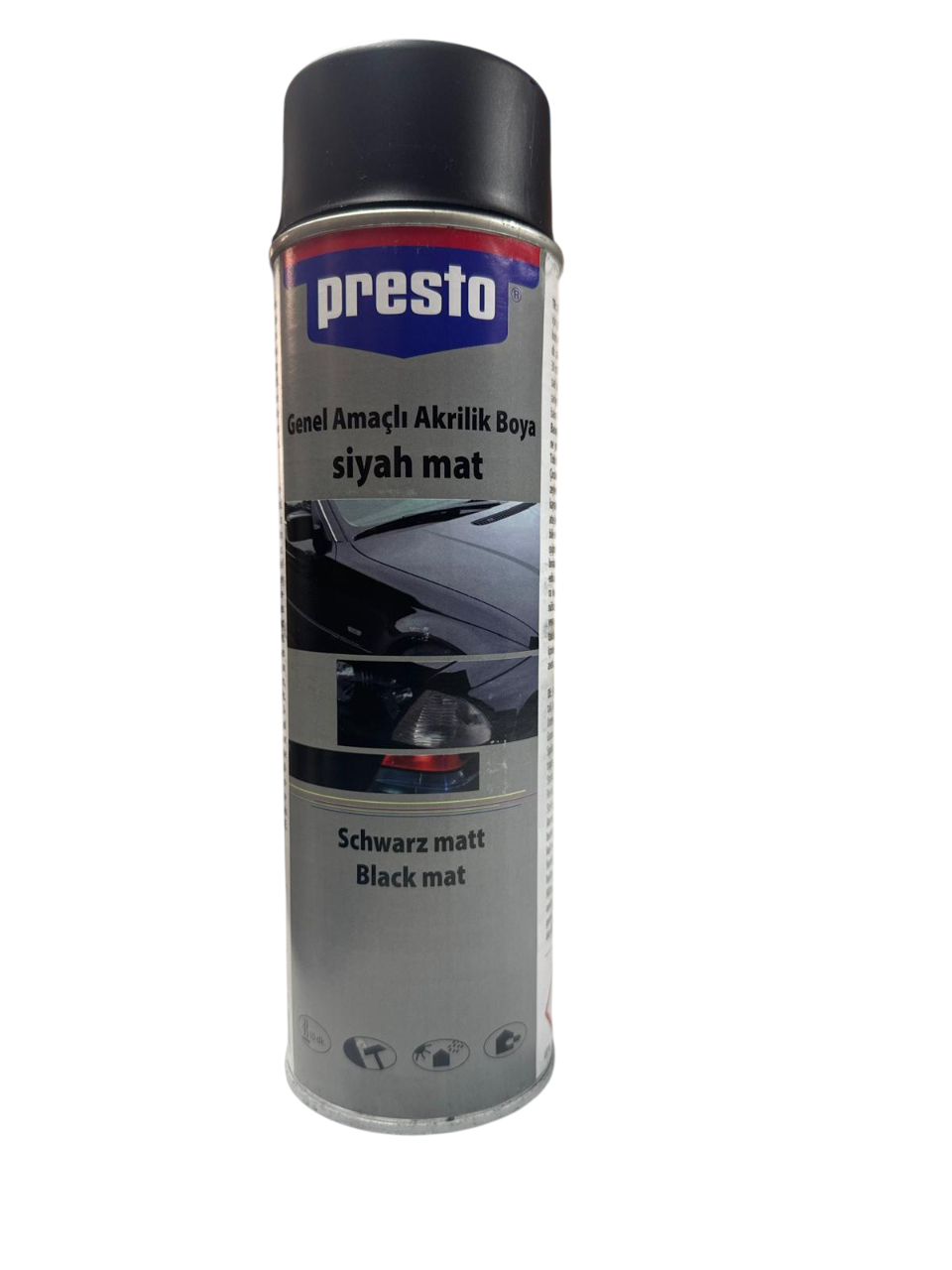 Presto Sprey Boya ve Vernik 400 ml – Oto, Metal, Ahşap ve Plastik Yüzeyler İçin