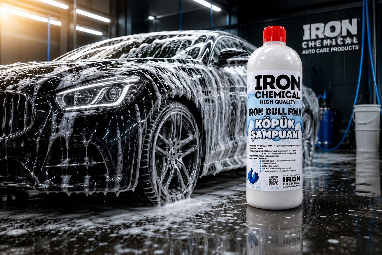 RON DULL FOAM Yoğun Cila Etkili Köpük Şampuan 600 ML – Oto Yıkama ŞampuanıIRON  CHEMICALDMR.IDFE.01624