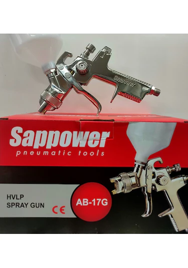 Sappower AB17G Üstten Depolu Boya Tabancası 1,3 mm | Profesyonel SpreyVOYLETSAPPWR17G133346