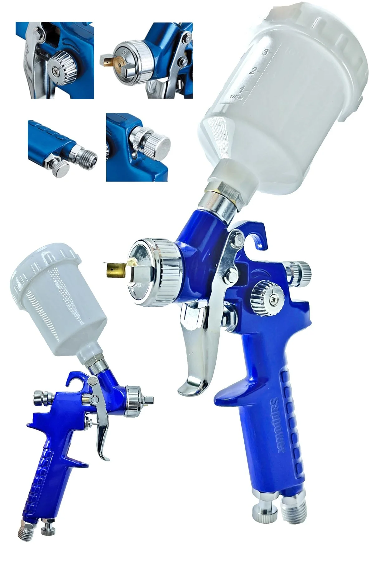 Sappower HK827 Üstten Depolu Boya Tabancası 1,3 mm | Profesyonel BoyamaVOYLETSPPWRHK82713345