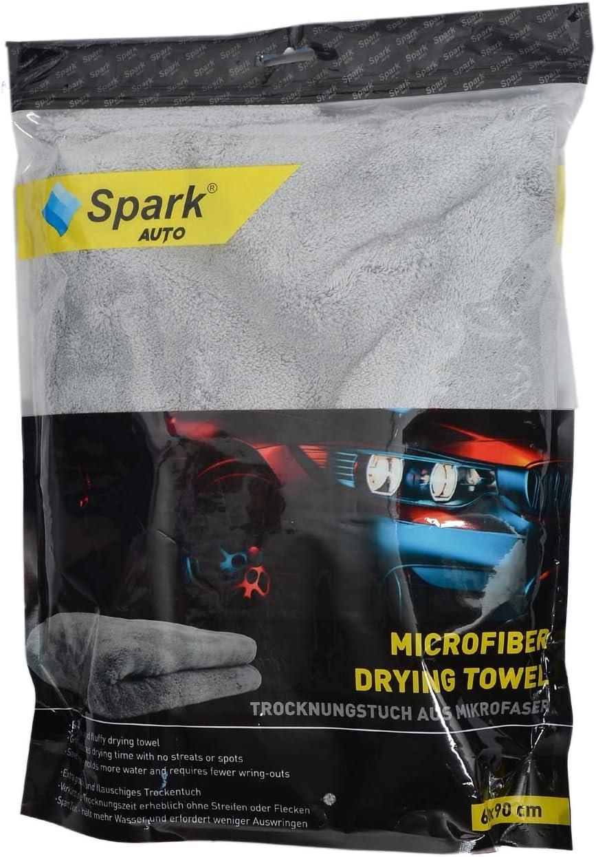 Spark 2316 Mikrofiber Peluş Oto Kurulama Bezi 60x90 cm 800 GSM - Yüksek Emicilik