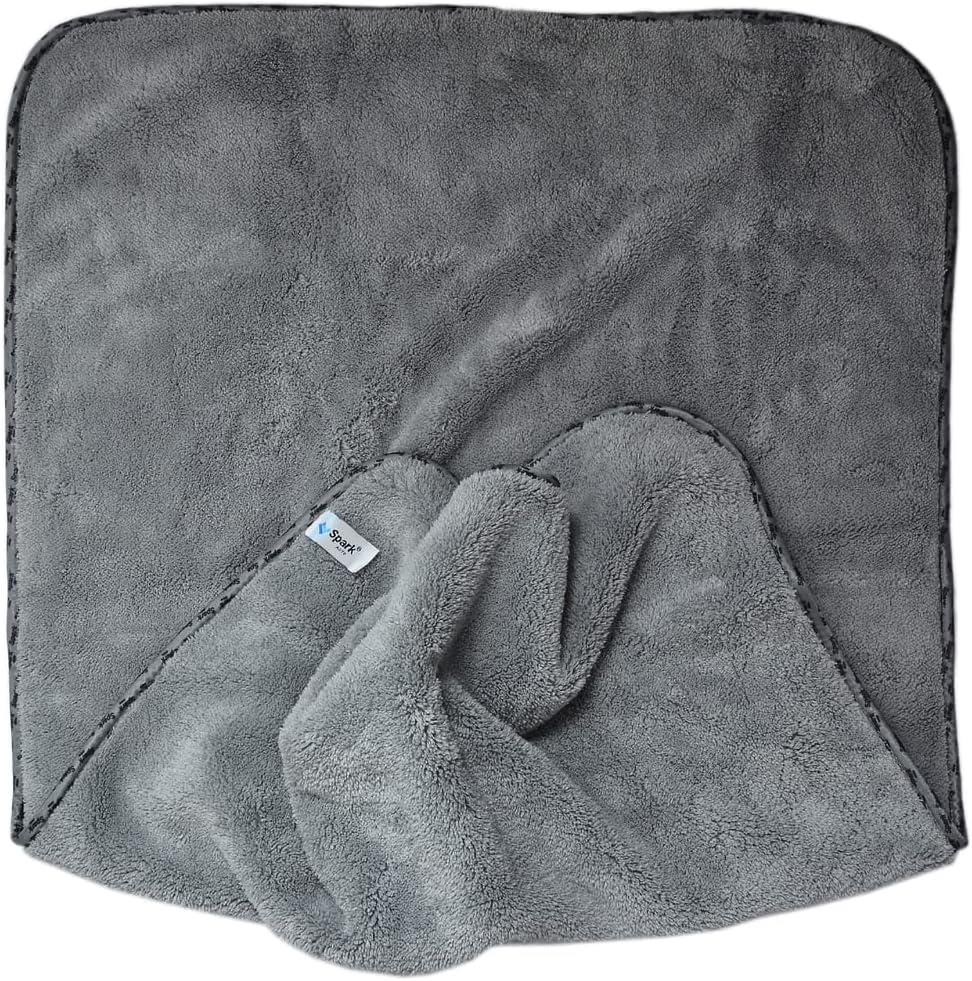 Spark 2316 Mikrofiber Peluş Oto Kurulama Bezi 60x90 cm 800 GSM - Yüksek Emicilik