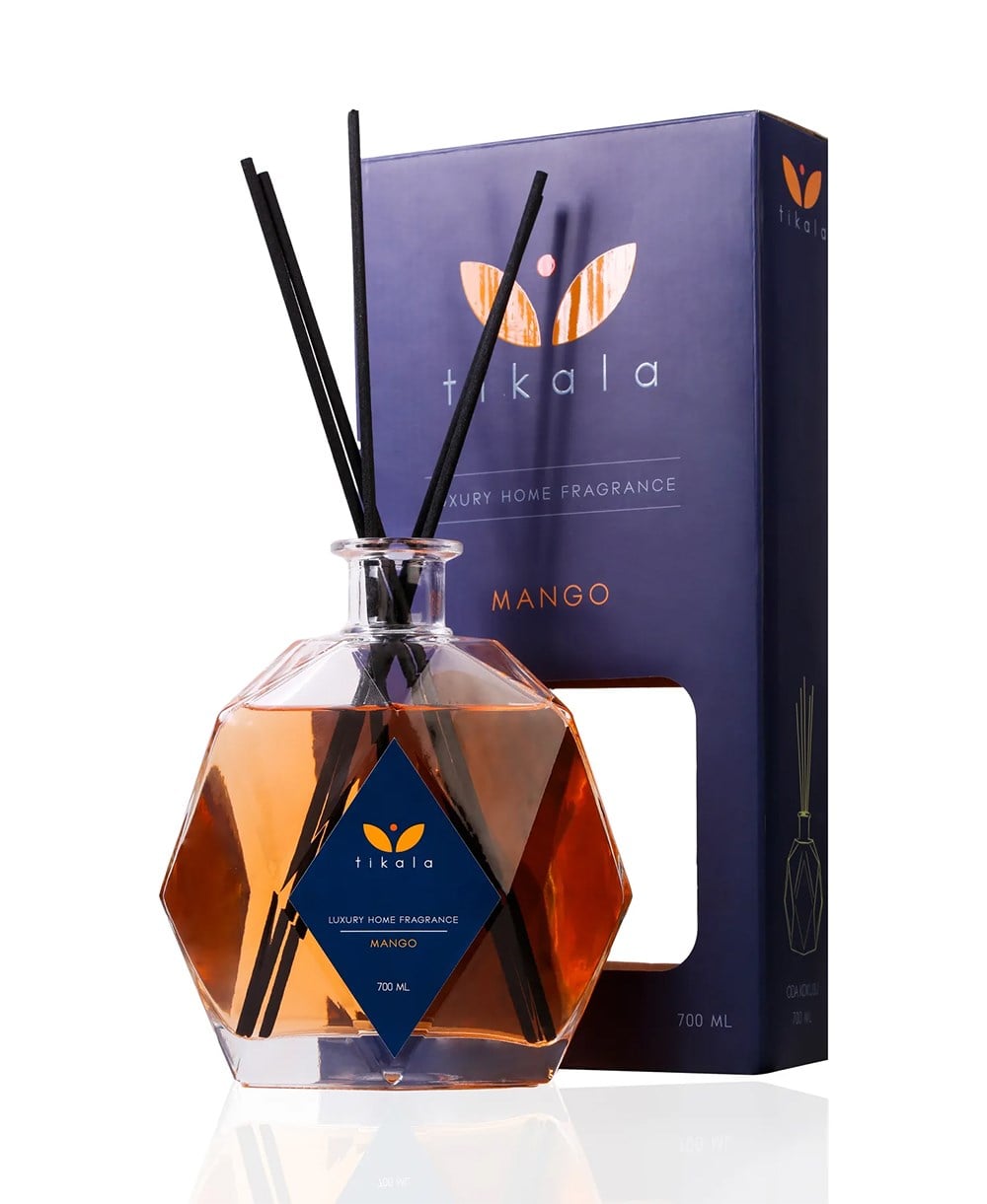 Bambu Çubuklu Kristal Oda Kokusu Mango 700 ML - Home Fragrance 700 ML Mango