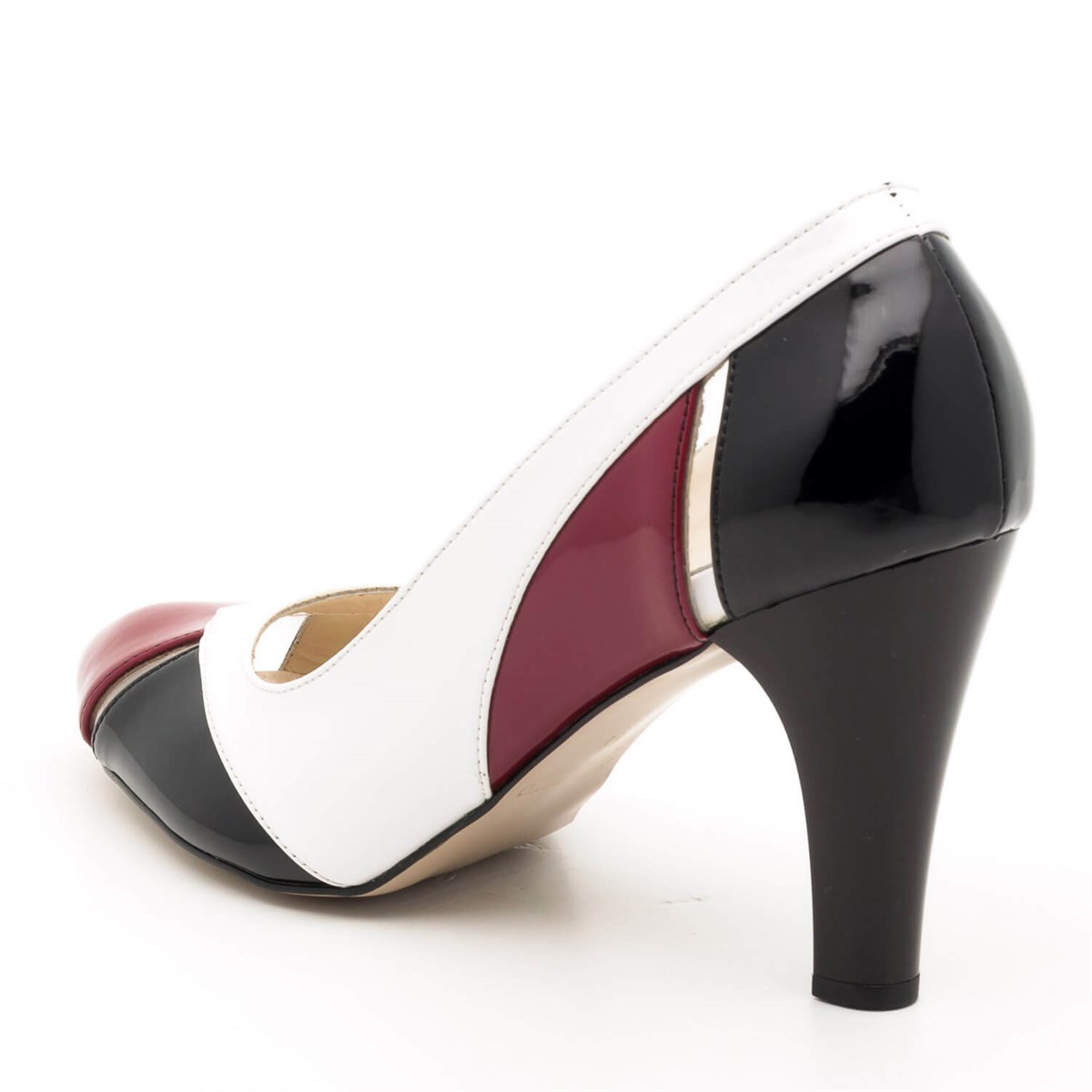 Beyaz Bordo46, iriadam, 40 41 42 43 44 numara kadın topuklu abiye stiletto ayakkabı, büyük numara topuklu uygun fiyat kadın stiletto ayakkabı, büyük numara kadın 9 pont orta uzun topuk günlük ayakkabı, büyük beden geniş kalıp kaliteli kadın bayan topuklu ayakkabı, gelin ayakkabısı