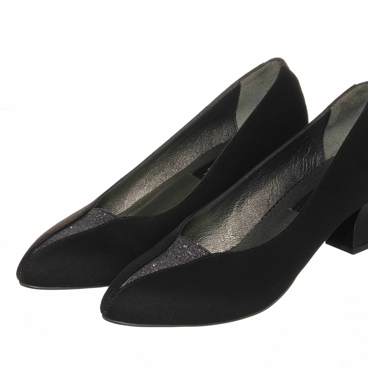 45 Numara 46 numara 47 Numara 48 numara 49 numara 50 numara Kısa Topuklu Stiletto Ayakkabı KDR1019 siyah
