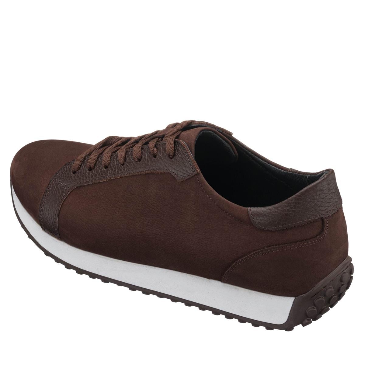 Kahve Nubuk78, iriadam, 45 46 47 48 49 50 numara erkek spor deri ayakkabı, spor ayakkabı, büyük numara erkek spor, büyük beden geniş kalıp kaliteli deri spor ayakkabı, uygun fiyat