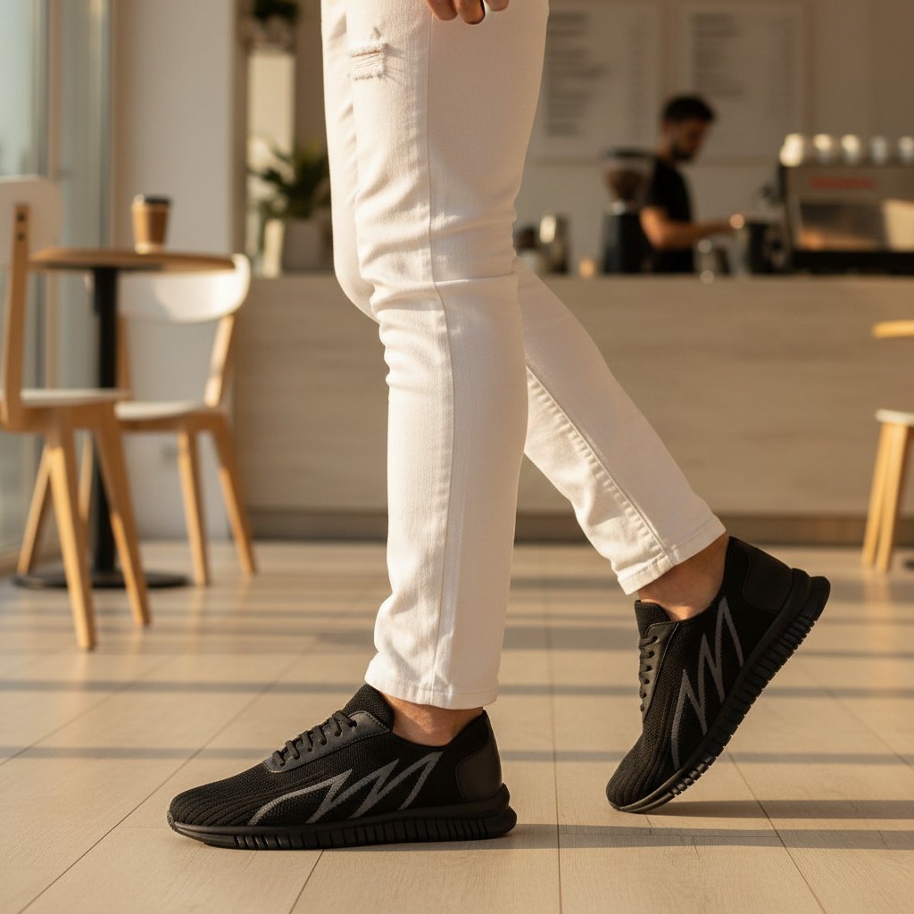 45 Numara 46 numara 47 Numara 48 numara 49 numara 50 numara Büyük Beden Erkek Spor Ayakkabı - ERAY-02 Siyah Gri
