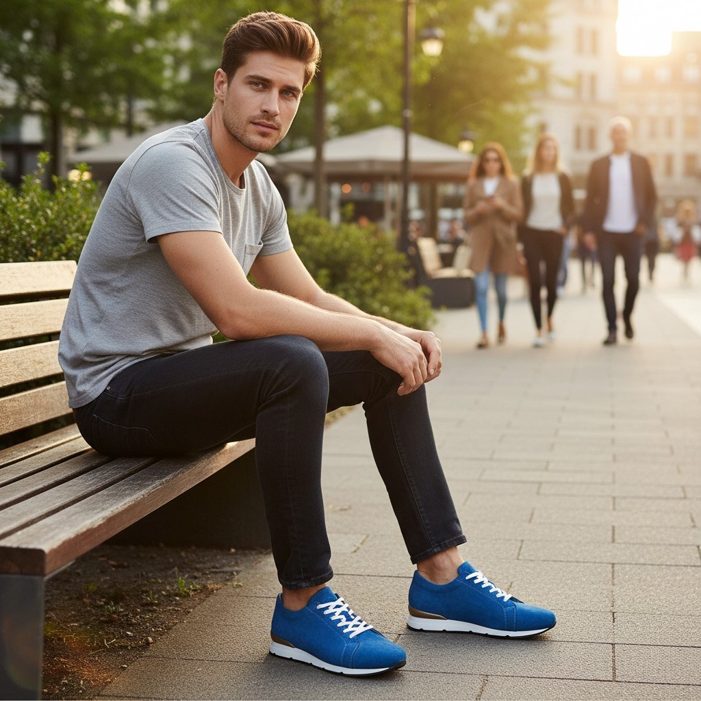 ag803Kot Mavi, iriadam, 45 46 47 48 49 50 numara erkek spor deri ayakkabı, spor ayakkabı, büyük numara erkek spor, büyük beden geniş kalıp kaliteli deri spor ayakkabı, uygun fiyat