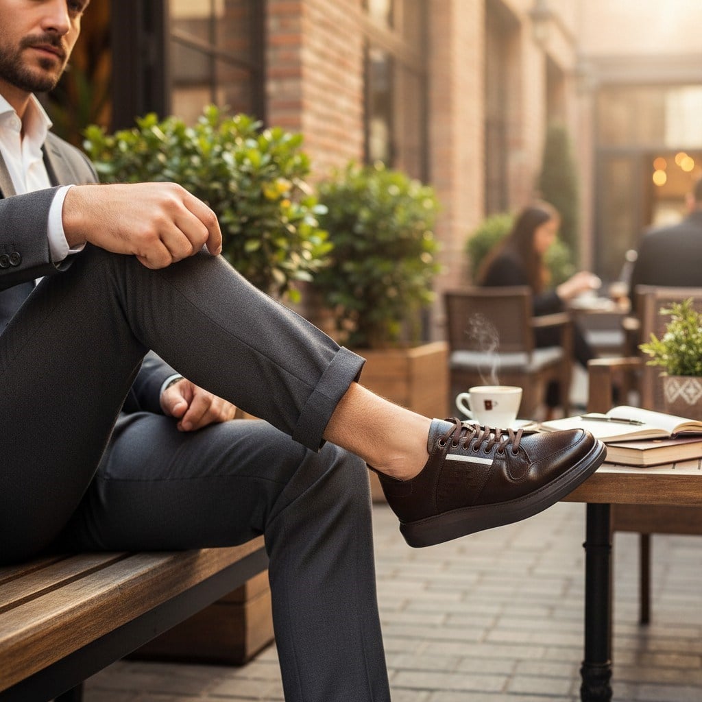 KZ4113 Kahve, iriadam,45 Numara 46 numara 47 Numara 48 numara 49 numara 50 numara Büyük Numara Erkek Spor Ayakkabı