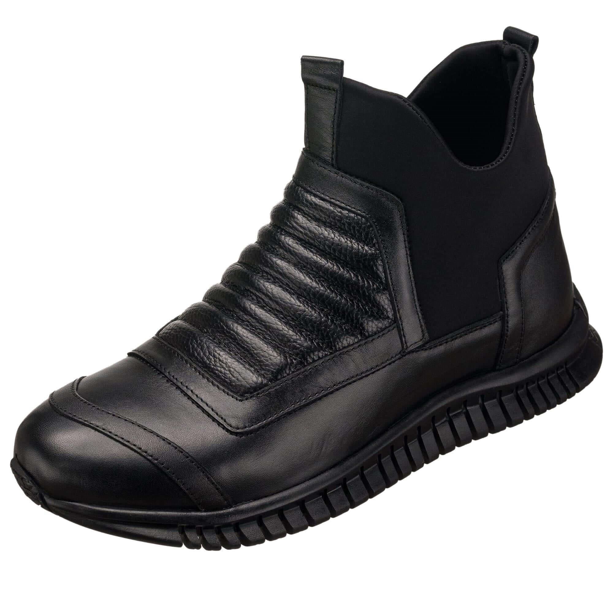 45-50 numara siyah anilin dana derisi erkek bot AG1923, Extra H kalıp ve dengeli burun formuyla önden Costo Shoes