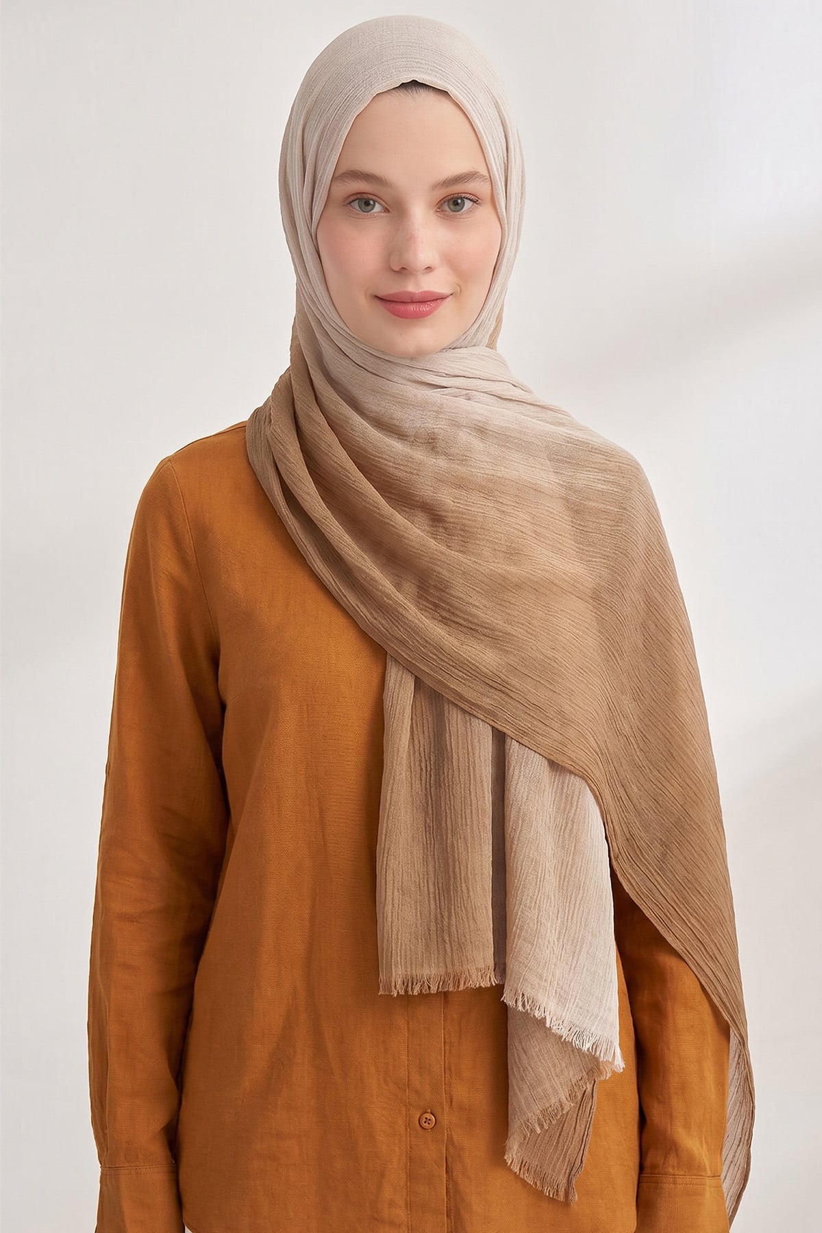  PURE COMFORT VİSKOZ ŞAL - KOYU DORE-DORE