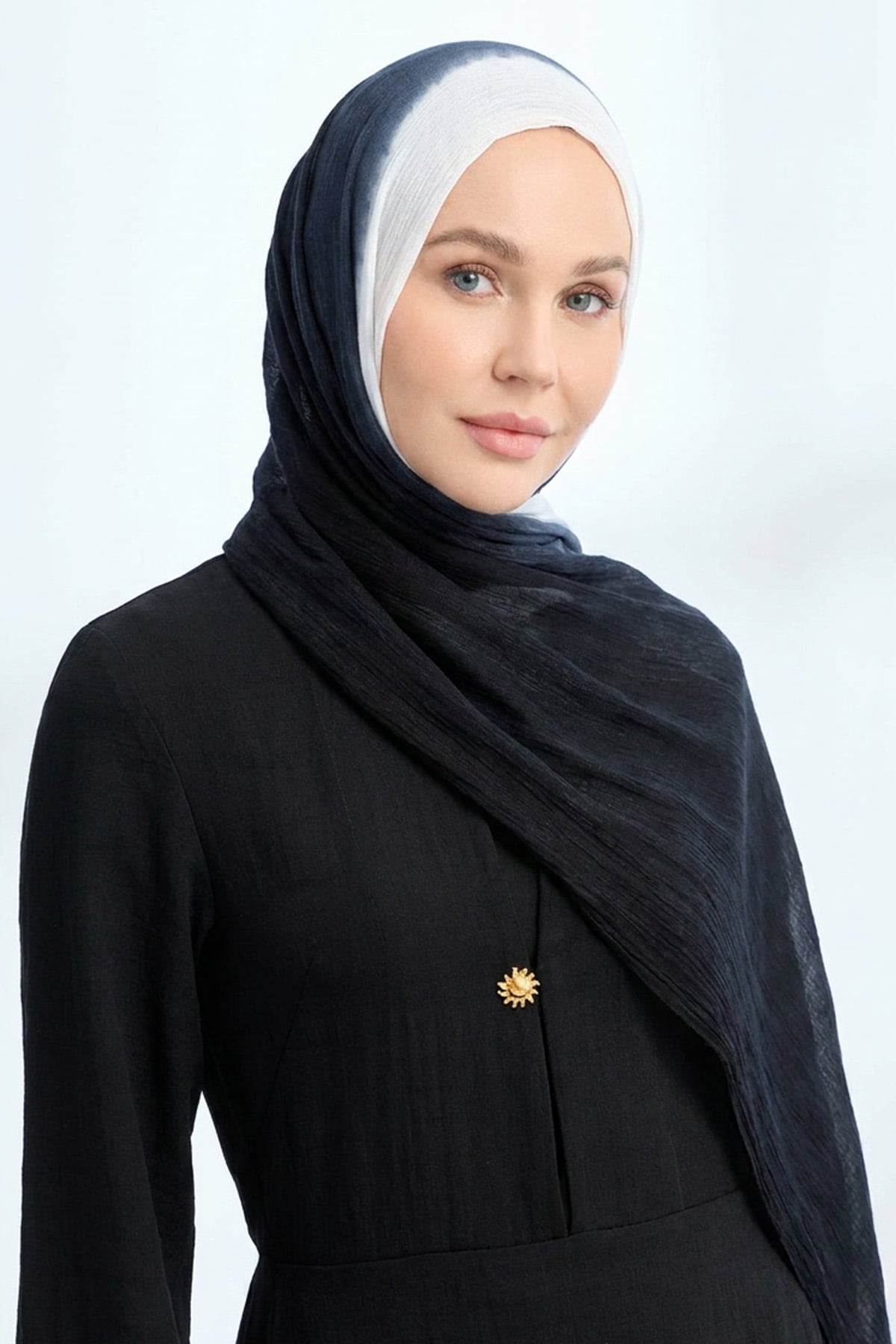  PURE COMFORT VİSKOZ ŞAL - SİYAH-EKRU