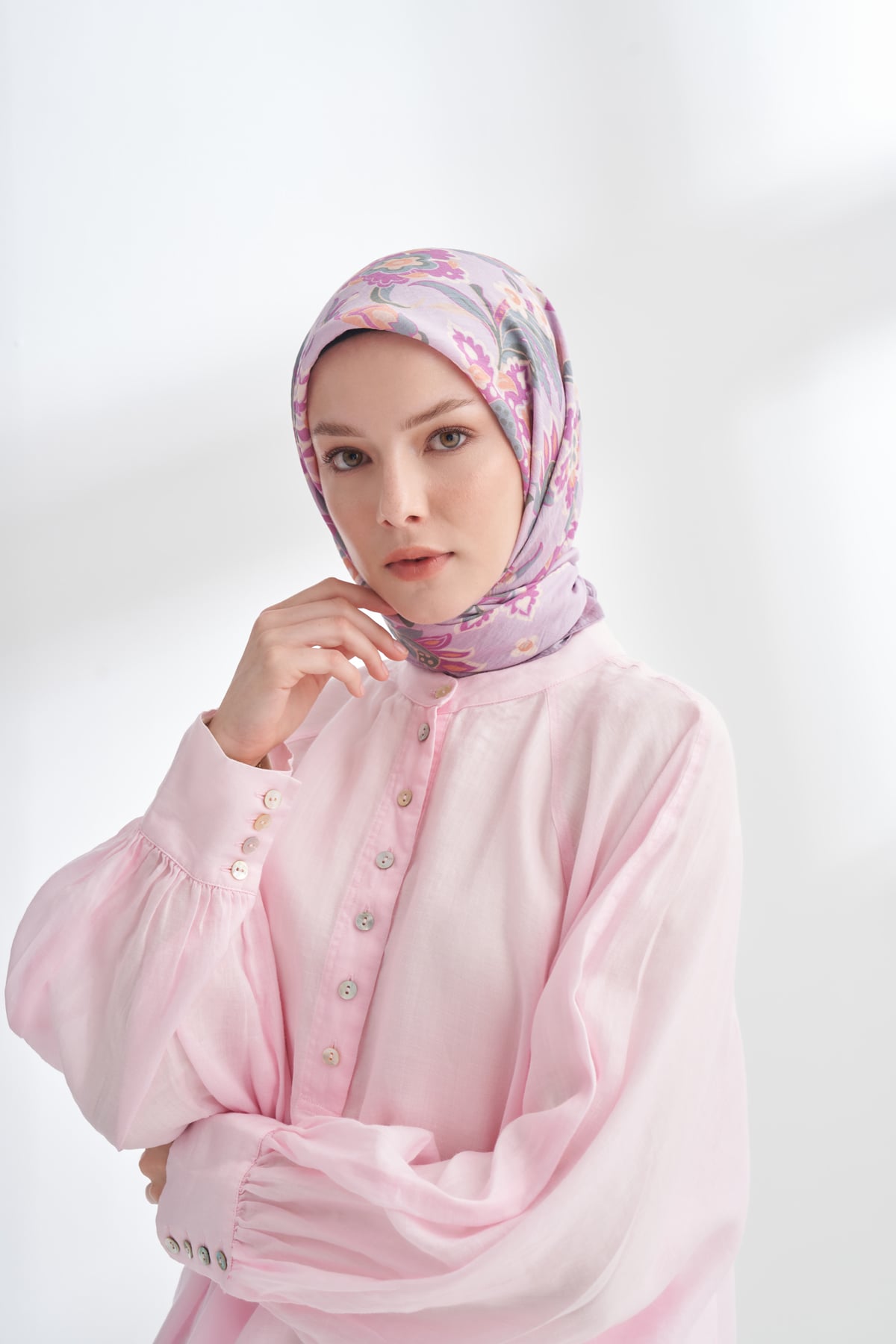 ANATOLIAN BLOOM DESEN THE TENCEL EDIT EŞARP - LEYLAK