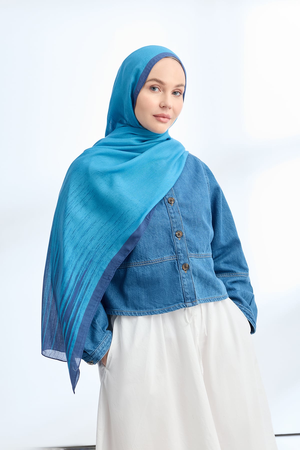 ELEGANT HARMONY LINORA DESEN ŞAL  - OKYANUS