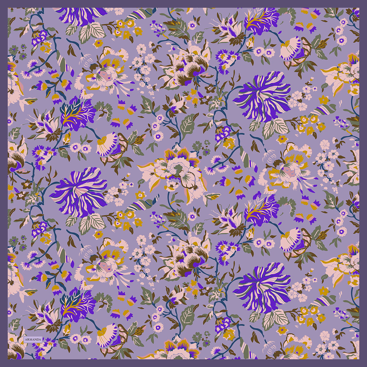 GARDEN MELODY DESEN THE TENCEL EDIT EŞARP - LEYLAK