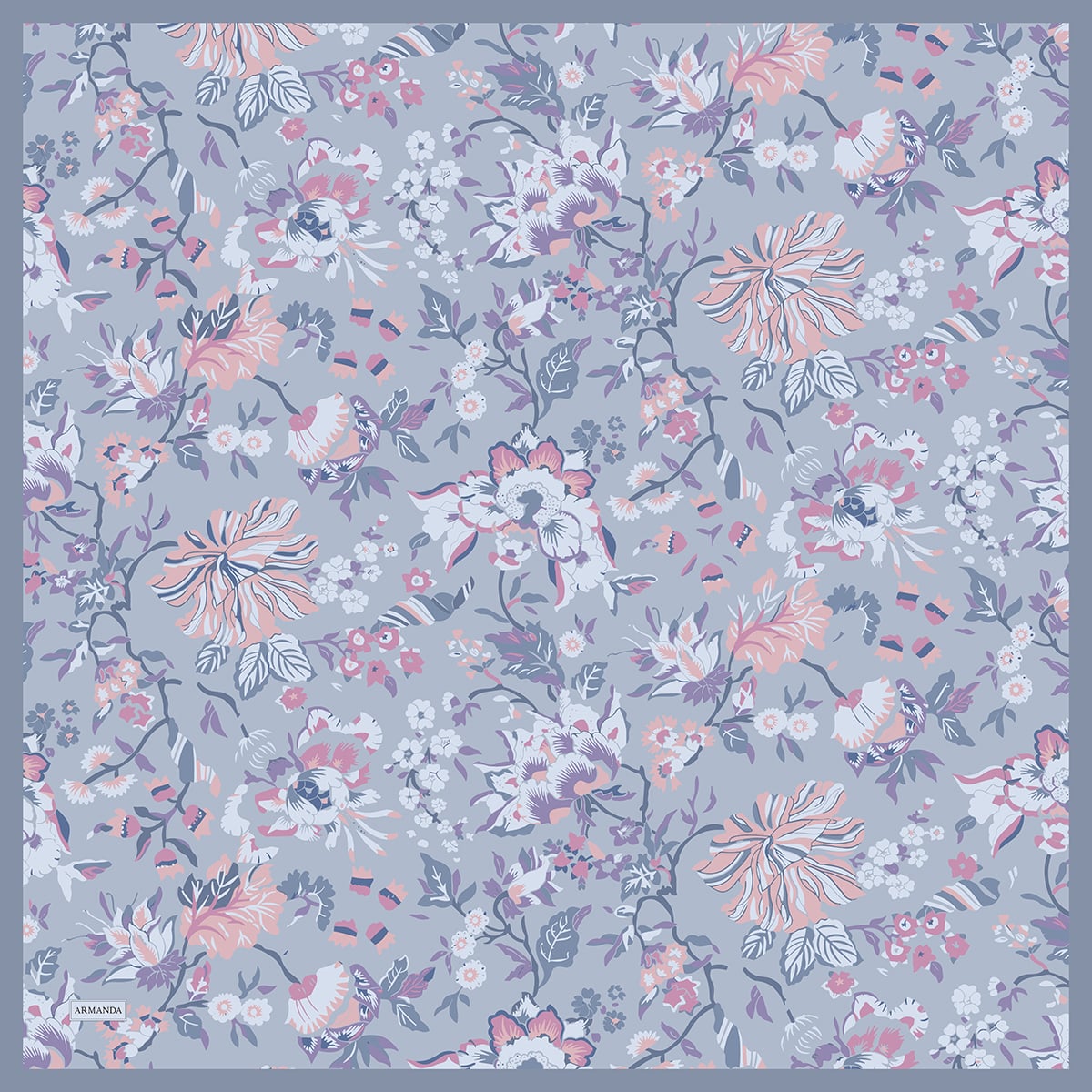 GARDEN MELODY DESEN THE TENCEL EDIT EŞARP - MAT LİLA