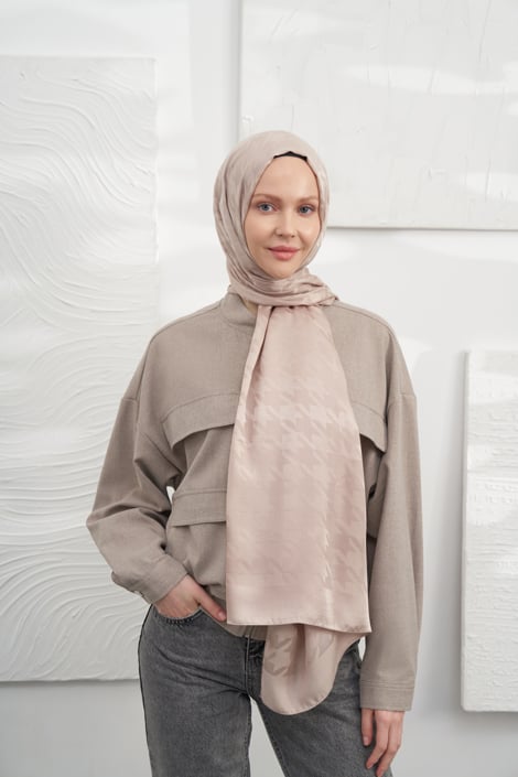 İTALYAN JAKAR KAZAYAĞI DESEN ŞAL - VİZON