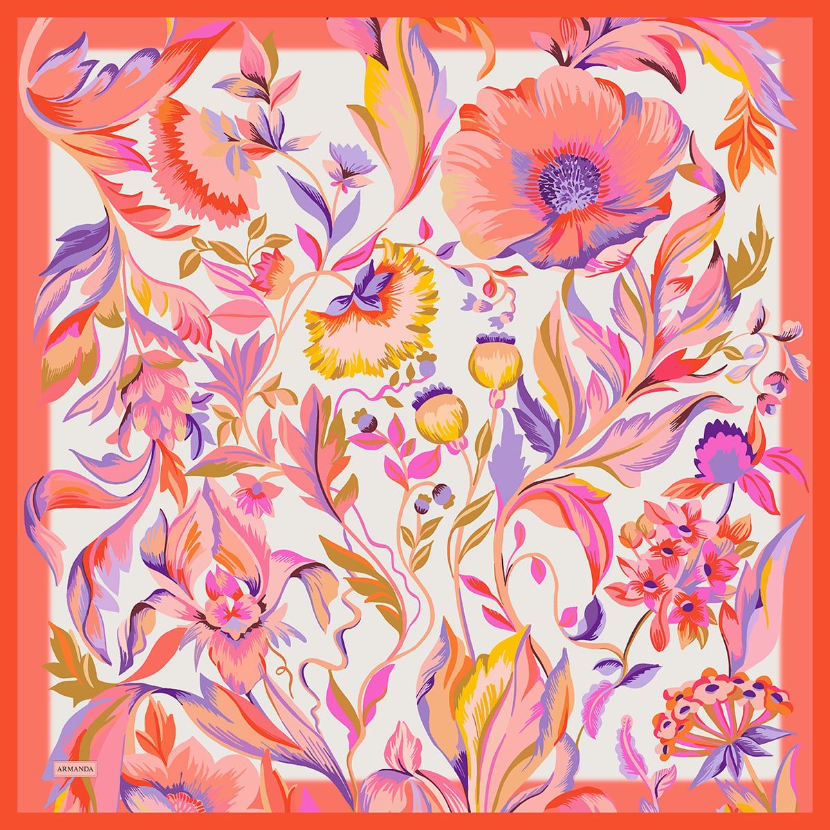 ROSELLE DESEN THE TENCEL EDIT EŞARP  - ORANGE