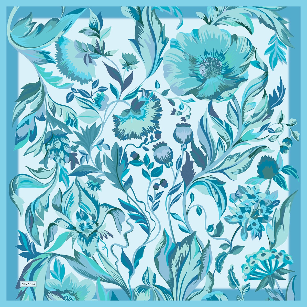 ROSELLE DESEN THE TENCEL EDIT EŞARP  - TIFFANY BLUE