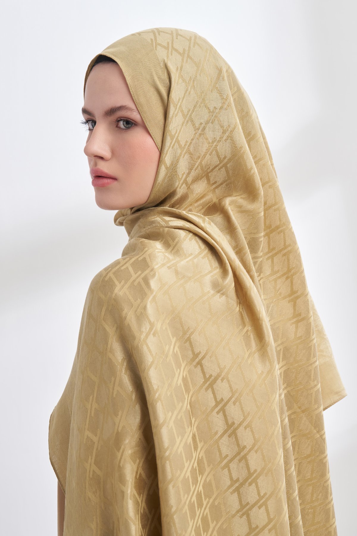 SOLEA JAKAR NORA DESEN ŞAL - OLIVE