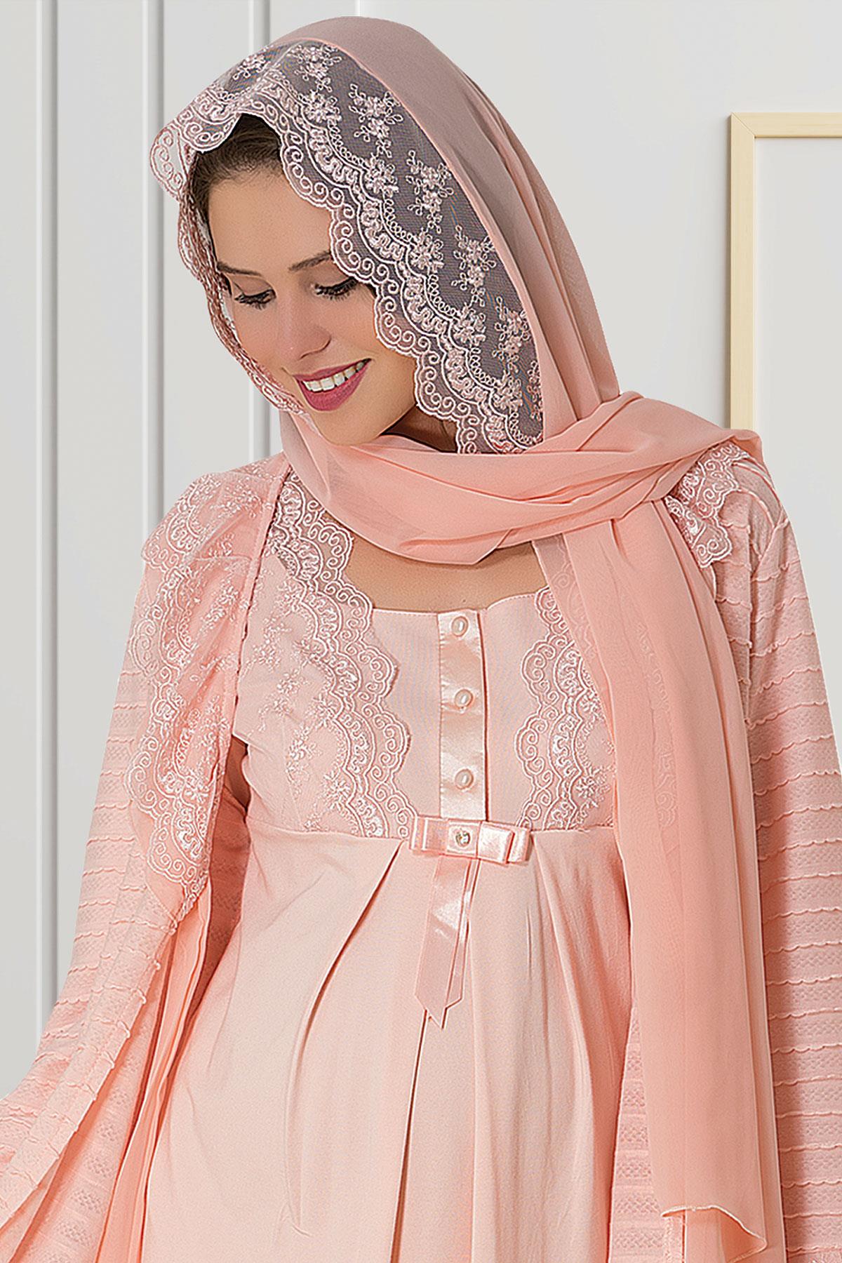 By Mecit 0018 Pudra Şifon Şal