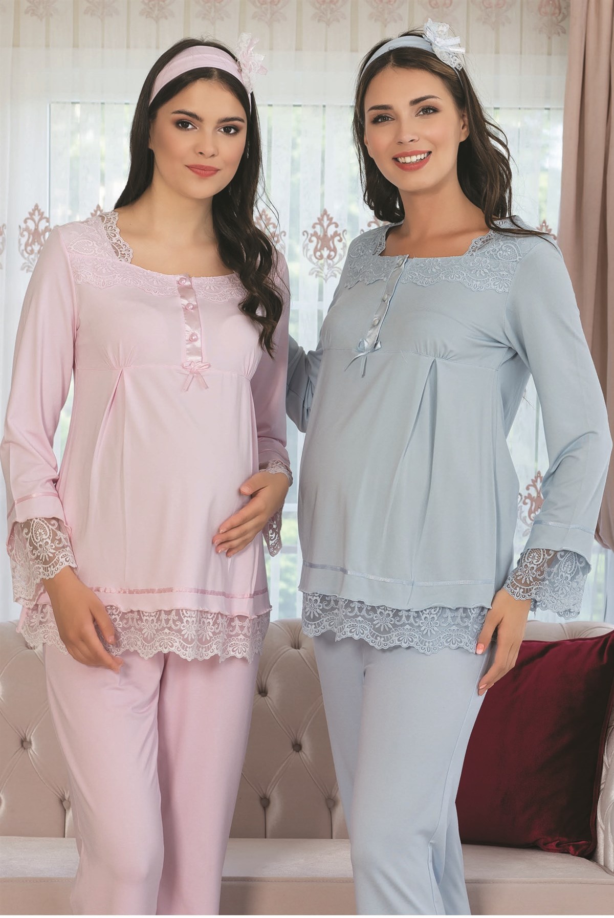 By Mecit 1913 Lohusa Pijama Takımı 