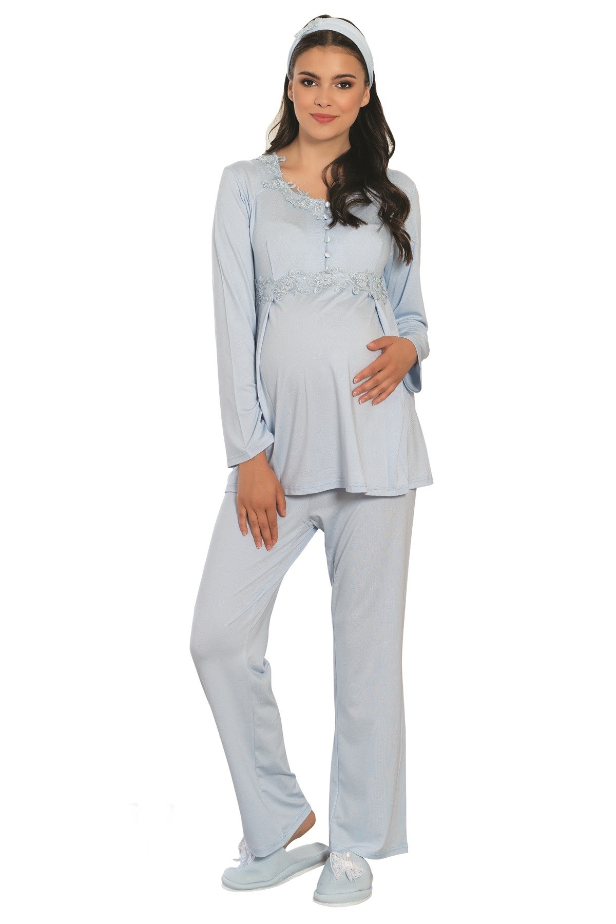 By Mecit 5104 Lohusa Pijama Takımı
