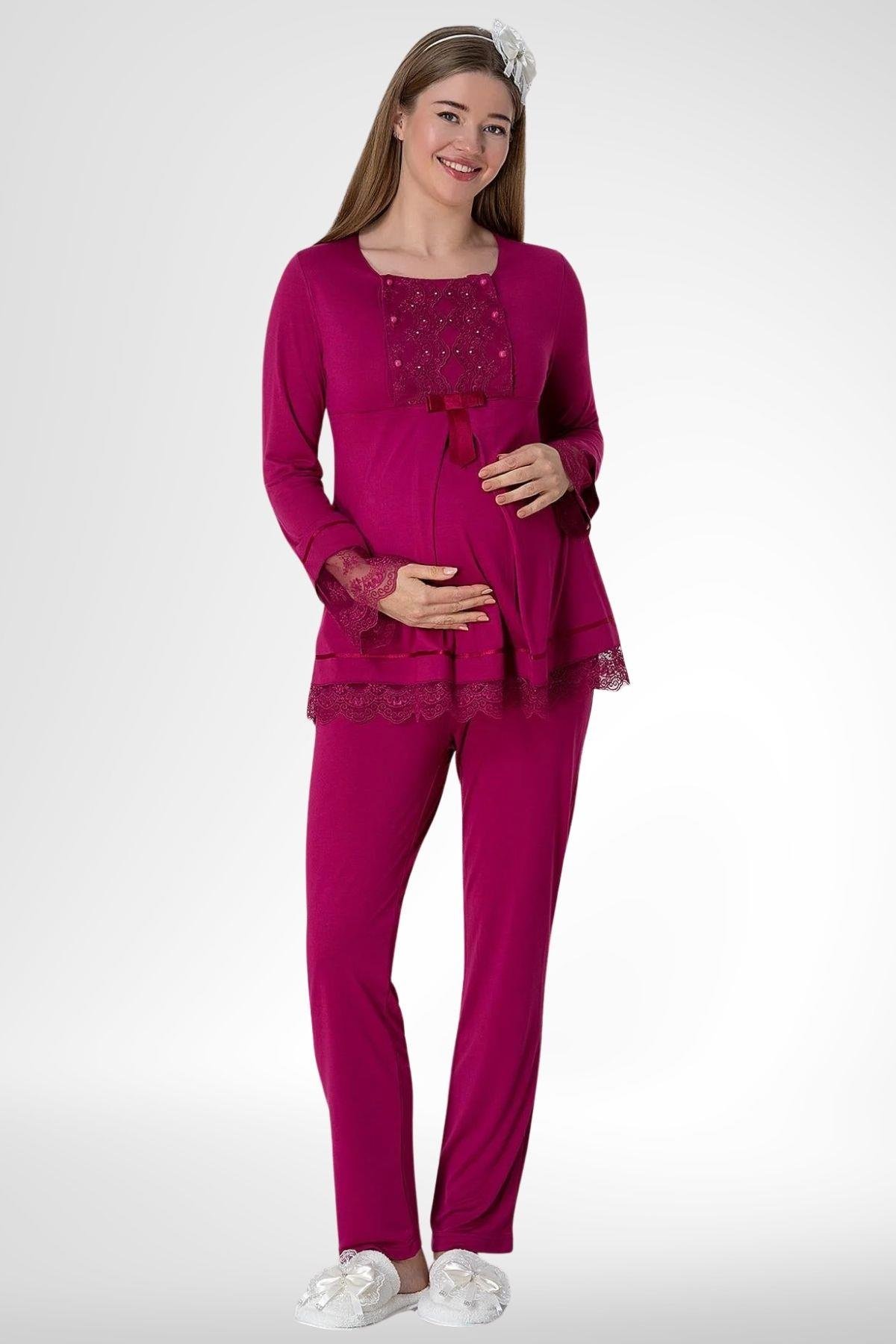 MECİT PİJAMAMecit 1820 Fuşya Lohusa Pijama Takımı