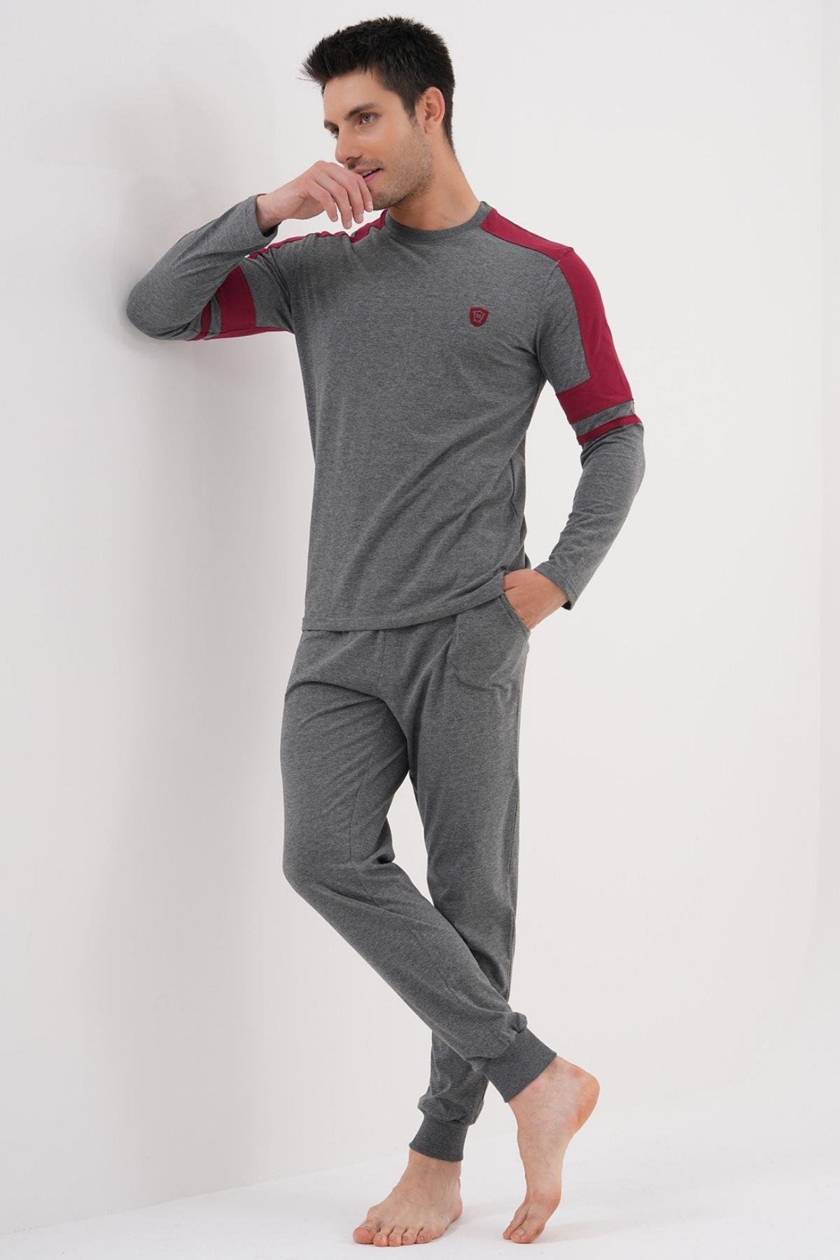 Mecit PijamaMecit 2990 Füme Erkek Pijama Takımı