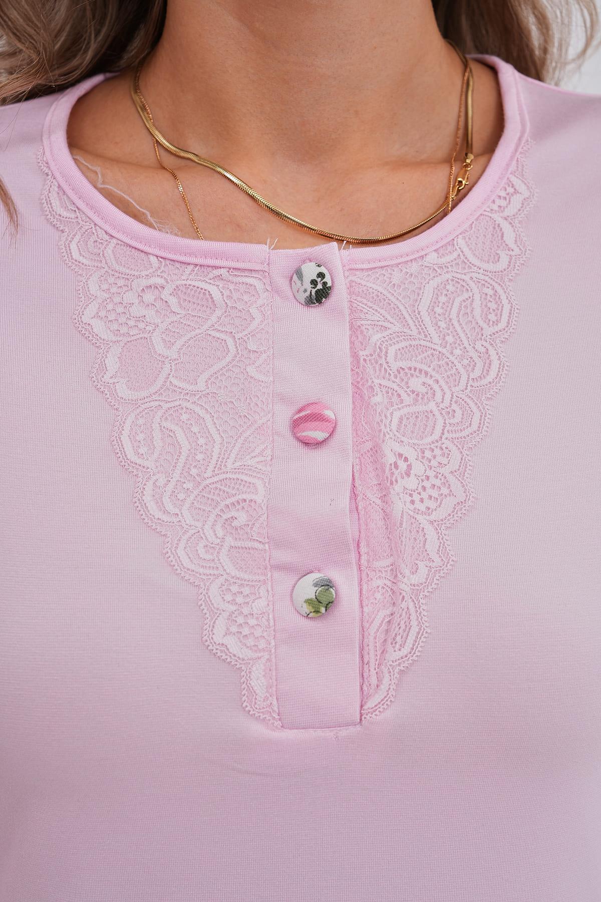 Mecit PijamaMecit 6121 Fuşya Tüylü Kadın Pijama Takımı