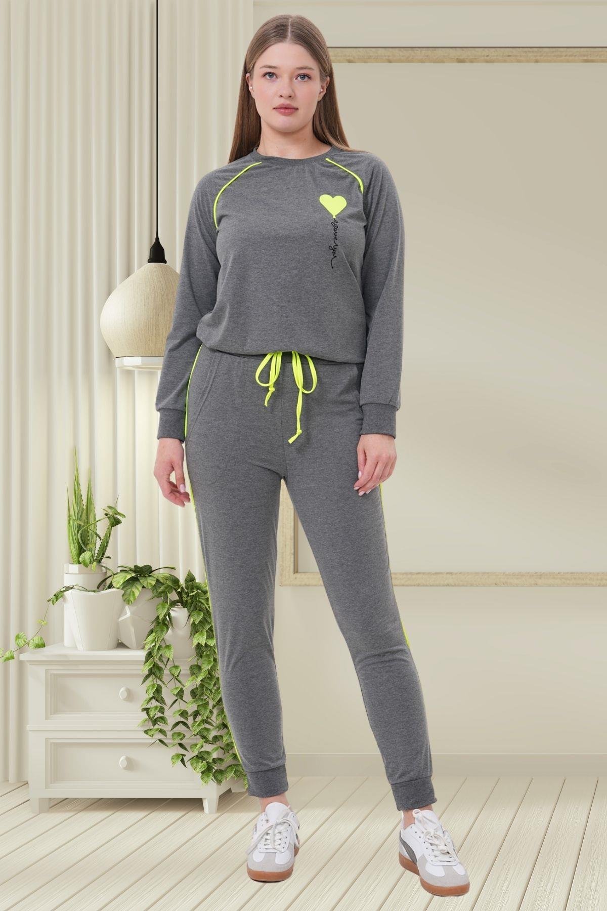 Mecit PijamaMecit 6200 Füme Spor Kadın Pijama Takımı