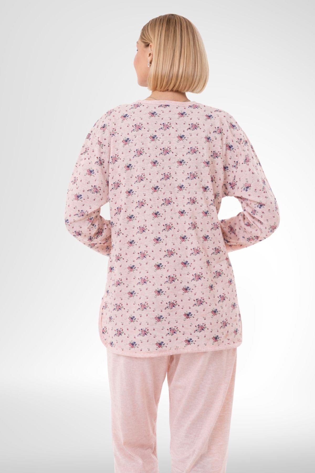 MECİT PİJAMAMecit 6314 Pudra Kadın Büyük Beden Pijama Takımı