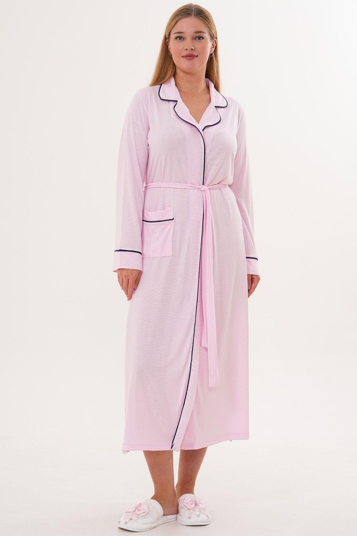 MECİT PİJAMAMecit 6335 Pembe Sabahlık Gecelik Pijama Set