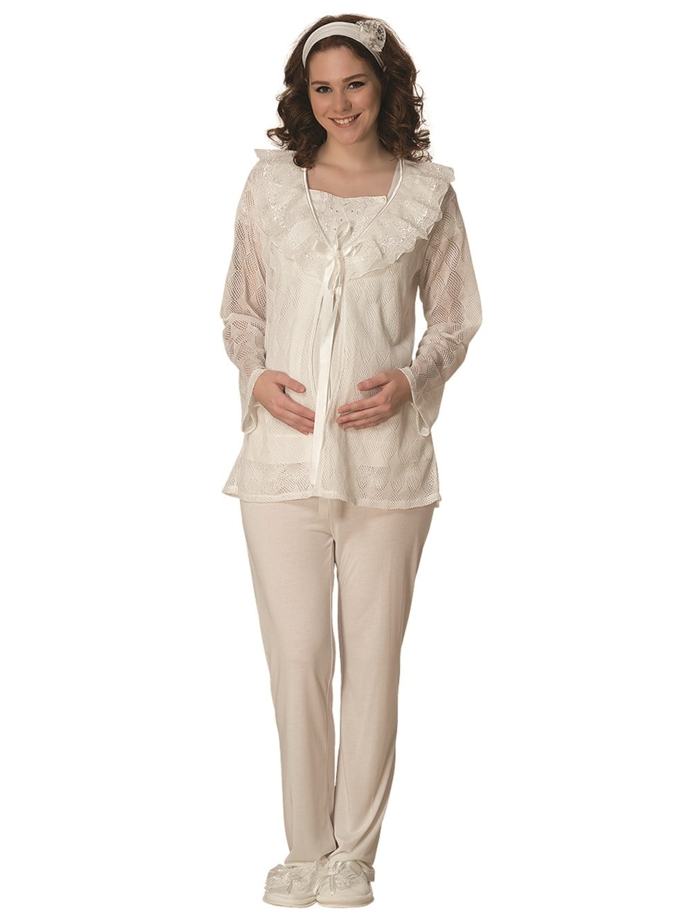 By Mecit 1802 Sabahlıklı Lohusa Pijama Takımı