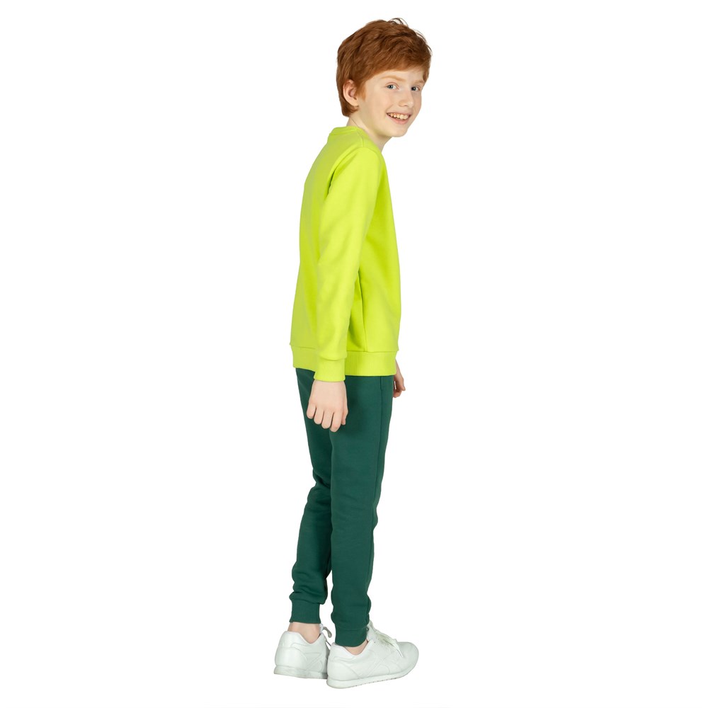 Bilcee Çocuk Unisex Bisiklet Yaka Sweatshırt IW-8419