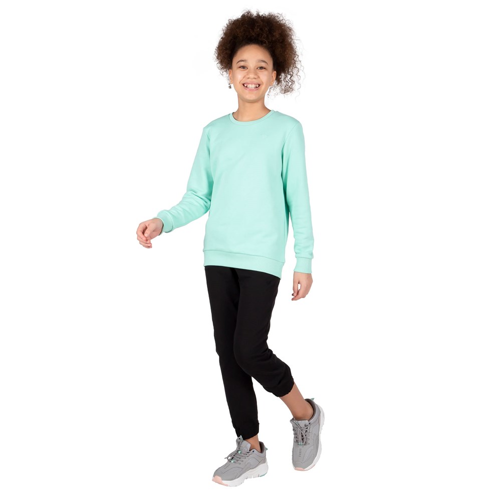 Bilcee Çocuk Unisex Bisiklet Yaka Sweatshırt IW-8419